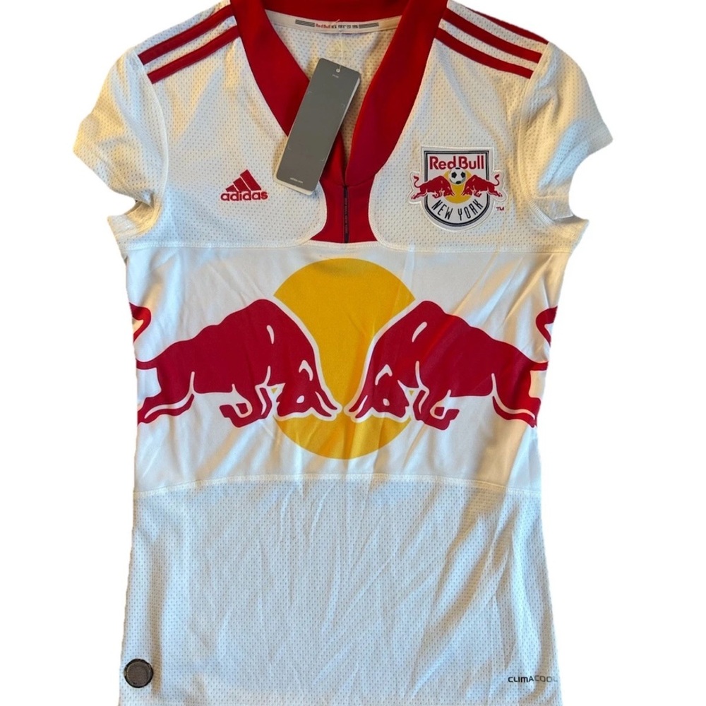 NWOT Adidas NY Red Bull Women’s Medium Jersey Climacool MLS Soccer Collector